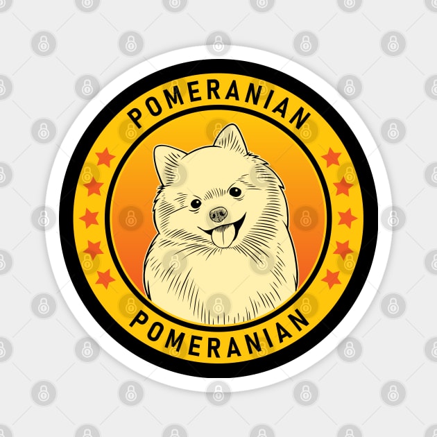 Pomeranian Dog Portrait Magnet by millersye